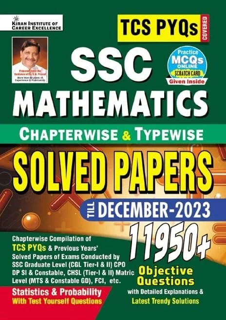 SSC TCS PYQs Mathematics Chapterwise & Typewise Solved Papers 11950+ Till - December 2023